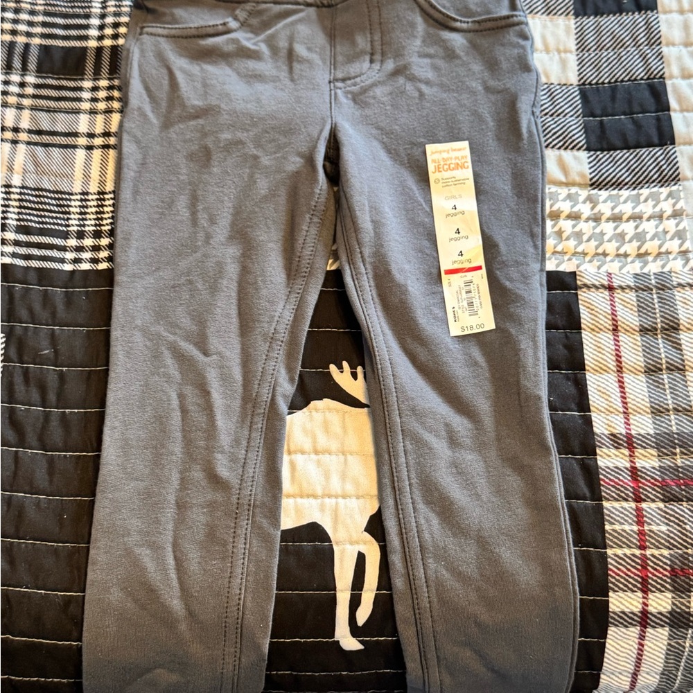 Jumping Beans Charcoal & Black Girls Jeggings - BUNDLE!!